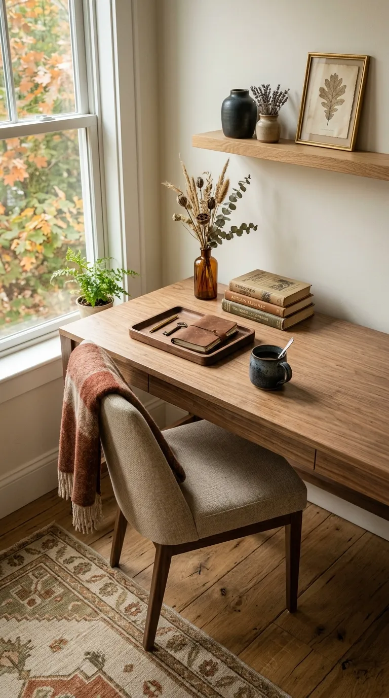 fall room Add Natural Wood Details