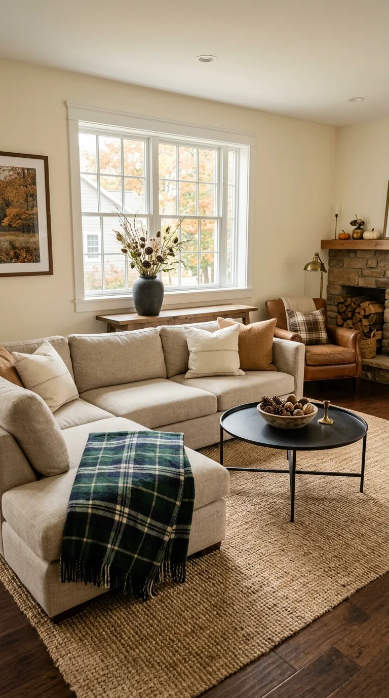 fall room Bring in Plaid Layers