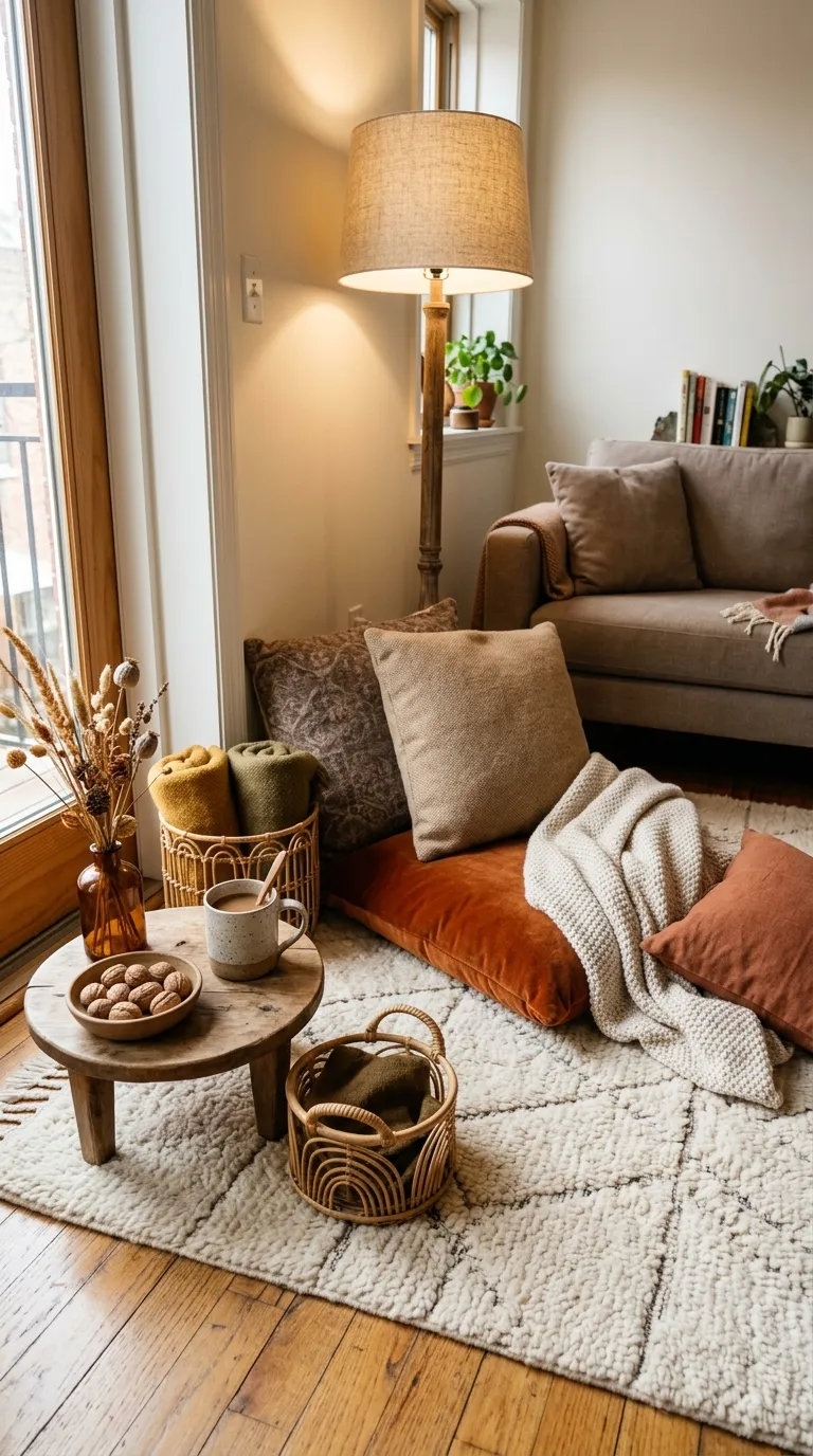 fall room Create a Cozy Floor Corner