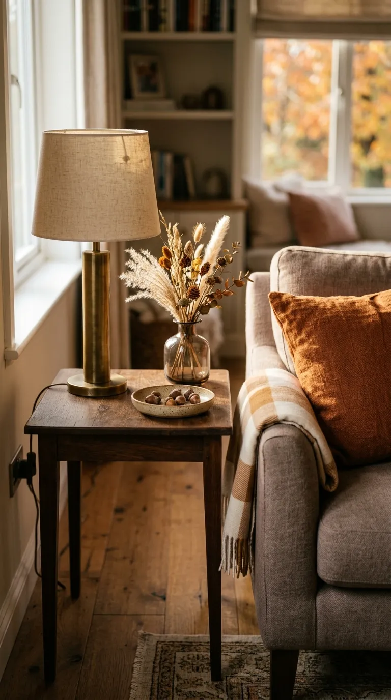 fall room decor Brass Table Accents