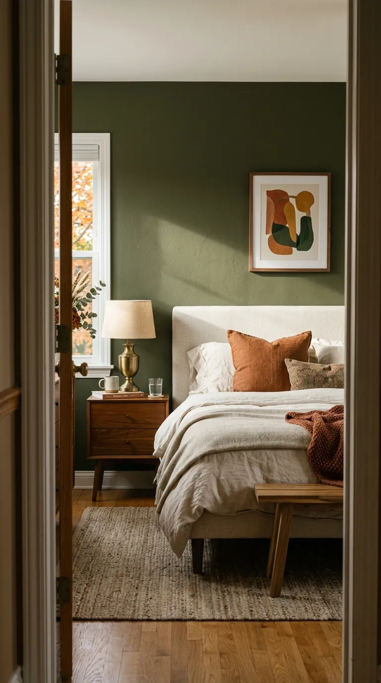 fall room decor Moody Accent Wall