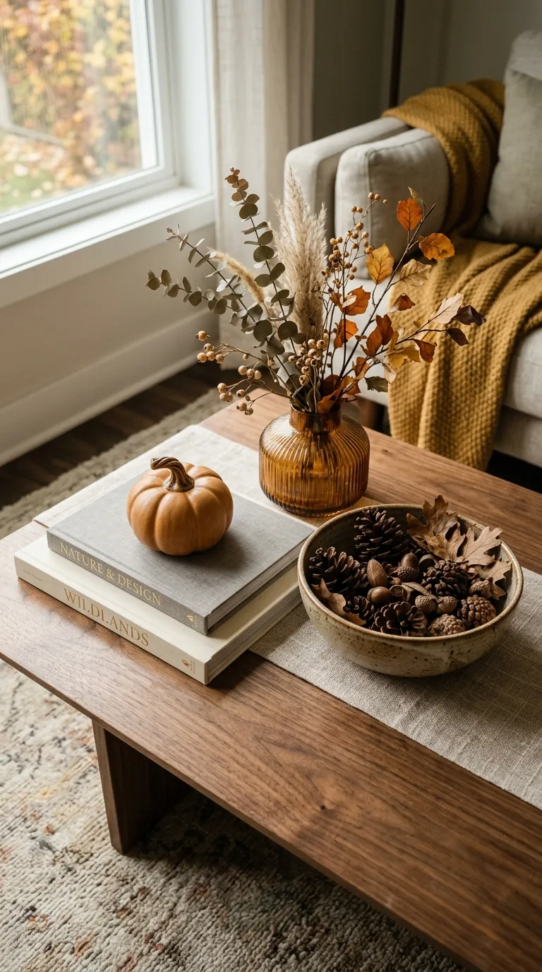 fall room decor Textured Coffee Table