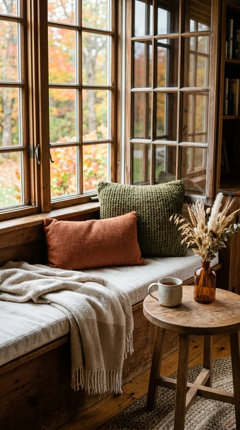 fall room ideas Cozy Window Nook