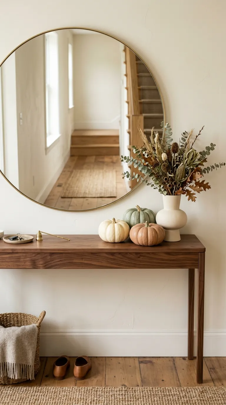 fall room ideas Subtle Pumpkin Styling