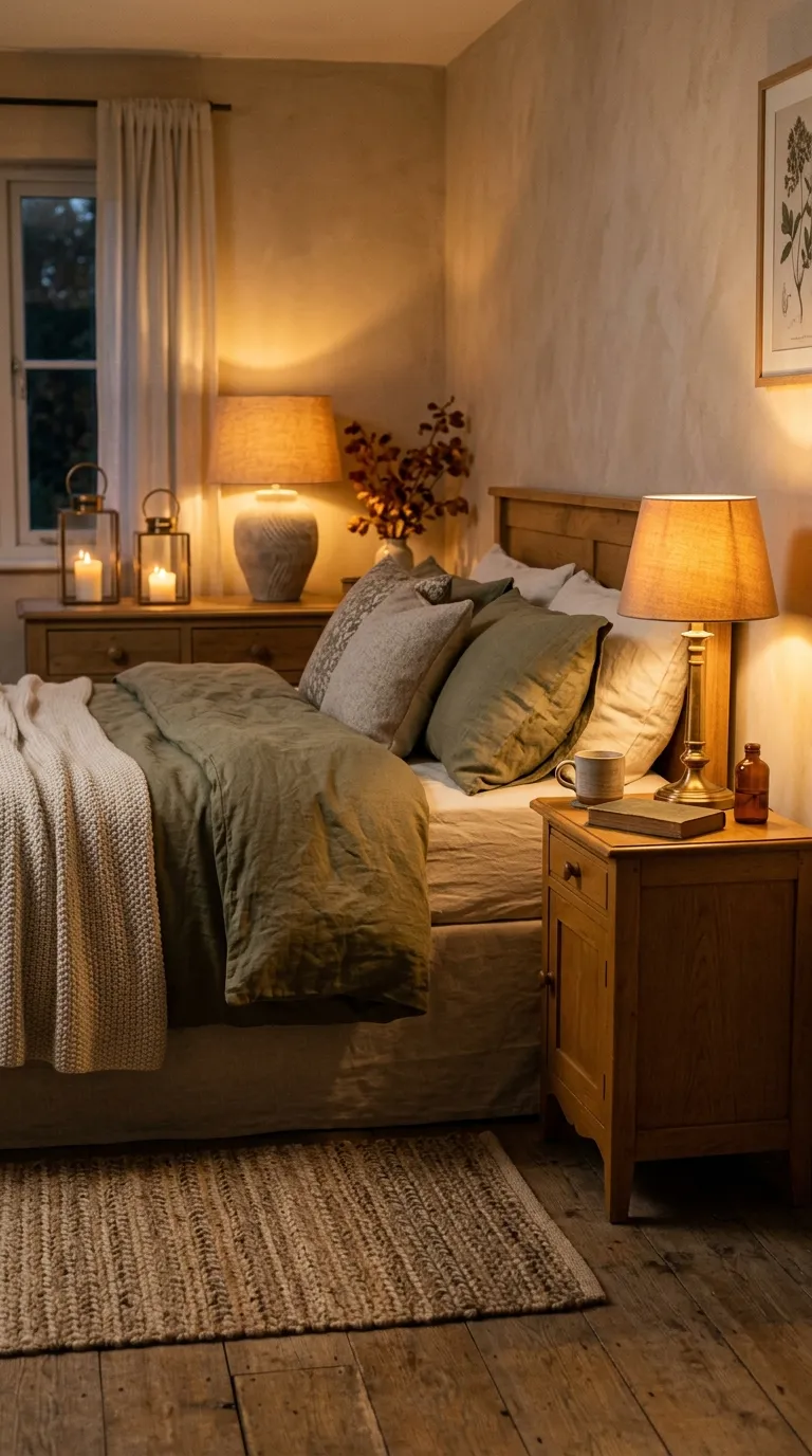 fall room ideas Warm Amber Lighting