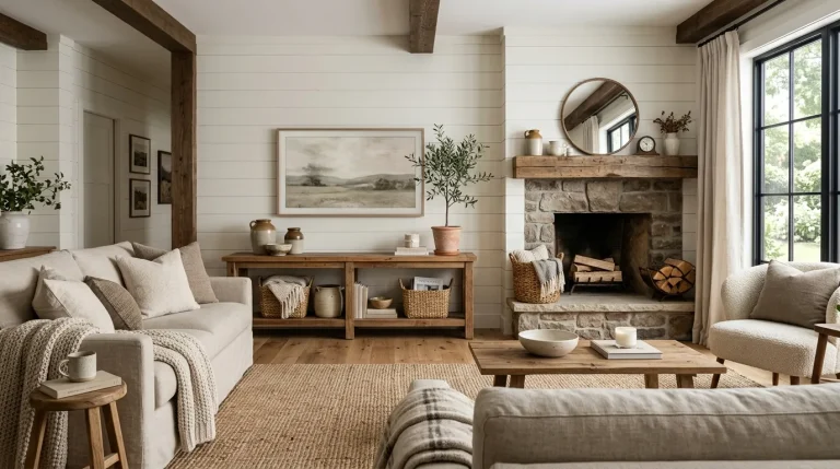 farmhouse tv stand decor ideas