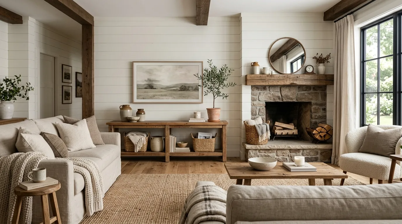 farmhouse tv stand decor ideas