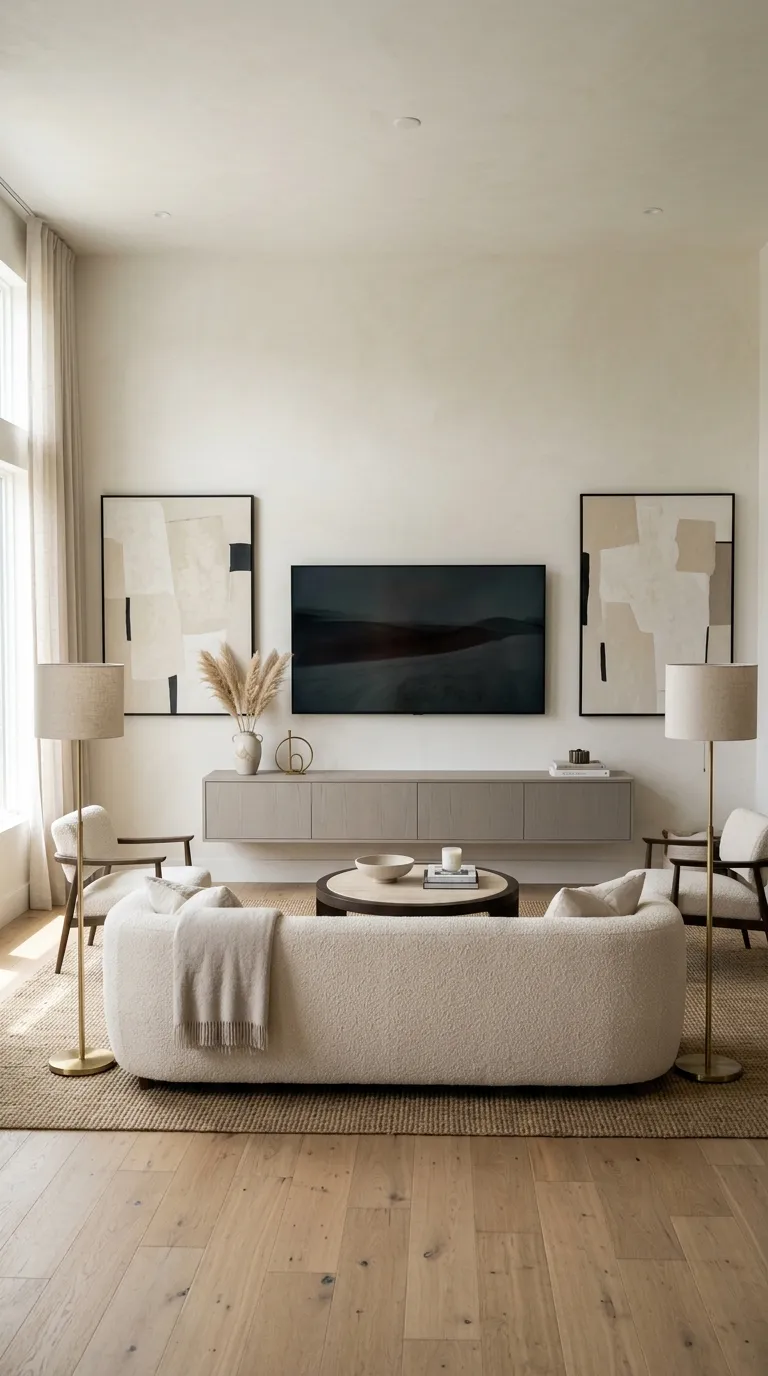 floating tv stand ideas Minimalist Floating Console