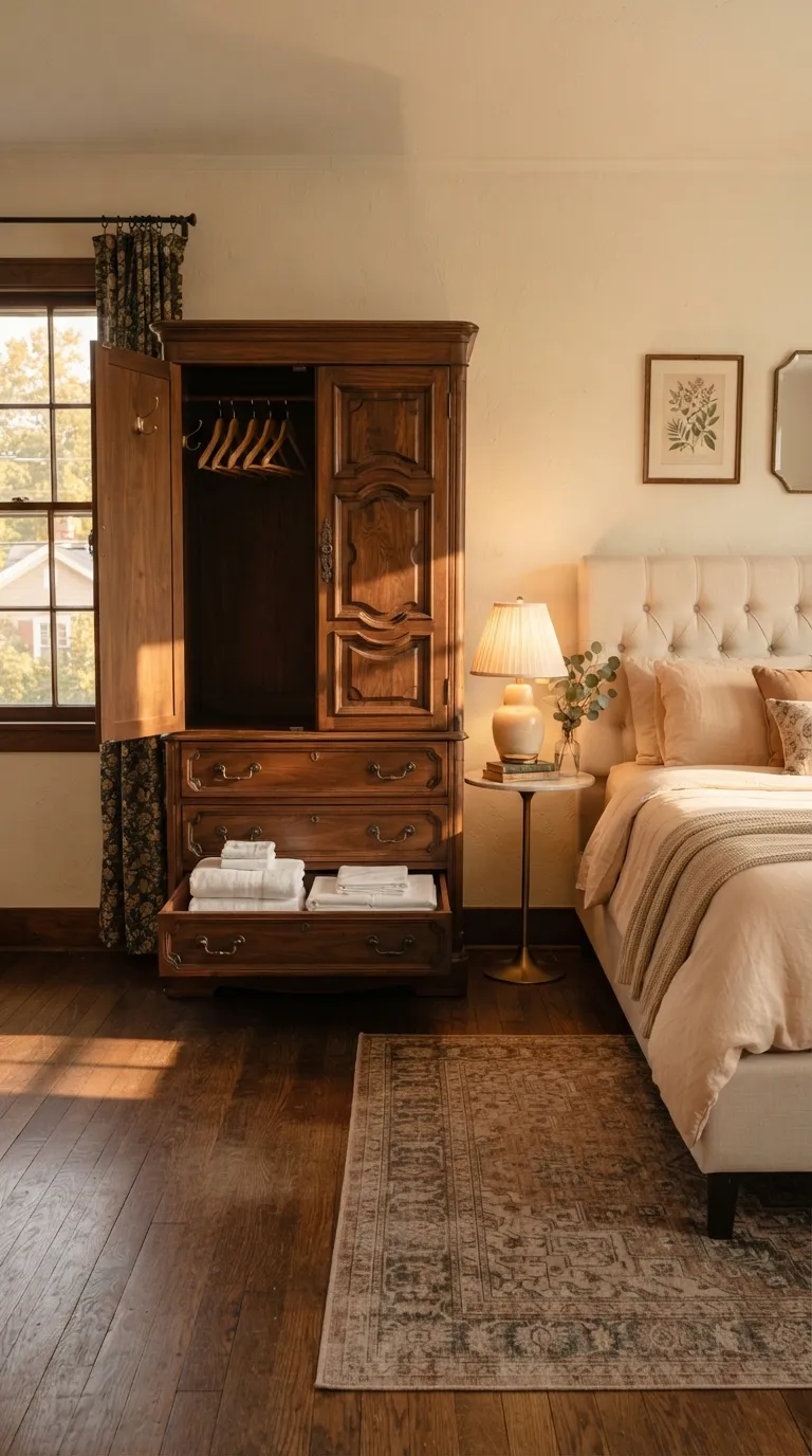 guest bedroom storage ideas Armoire With Drawers