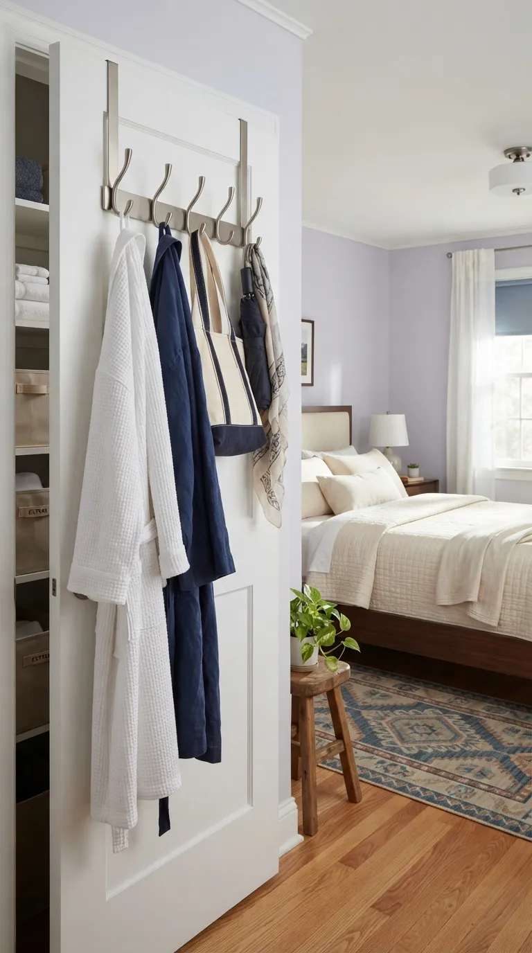 guest bedroom storage ideas Closet Door Hooks