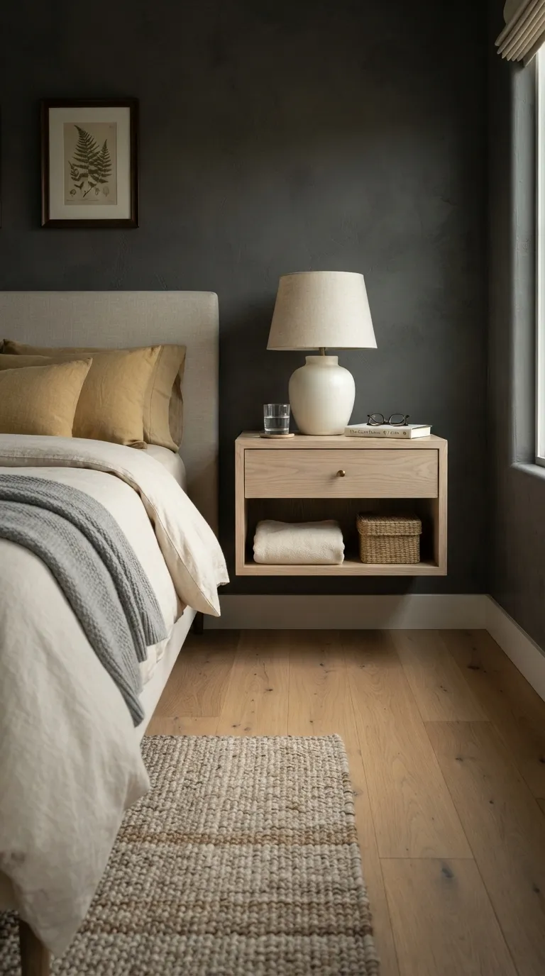 guest bedroom storage ideas Floating Nightstand