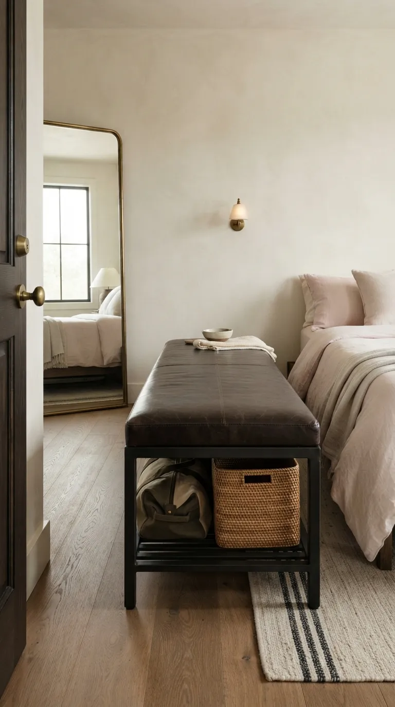 guest bedroom storage ideas Luggage Bench