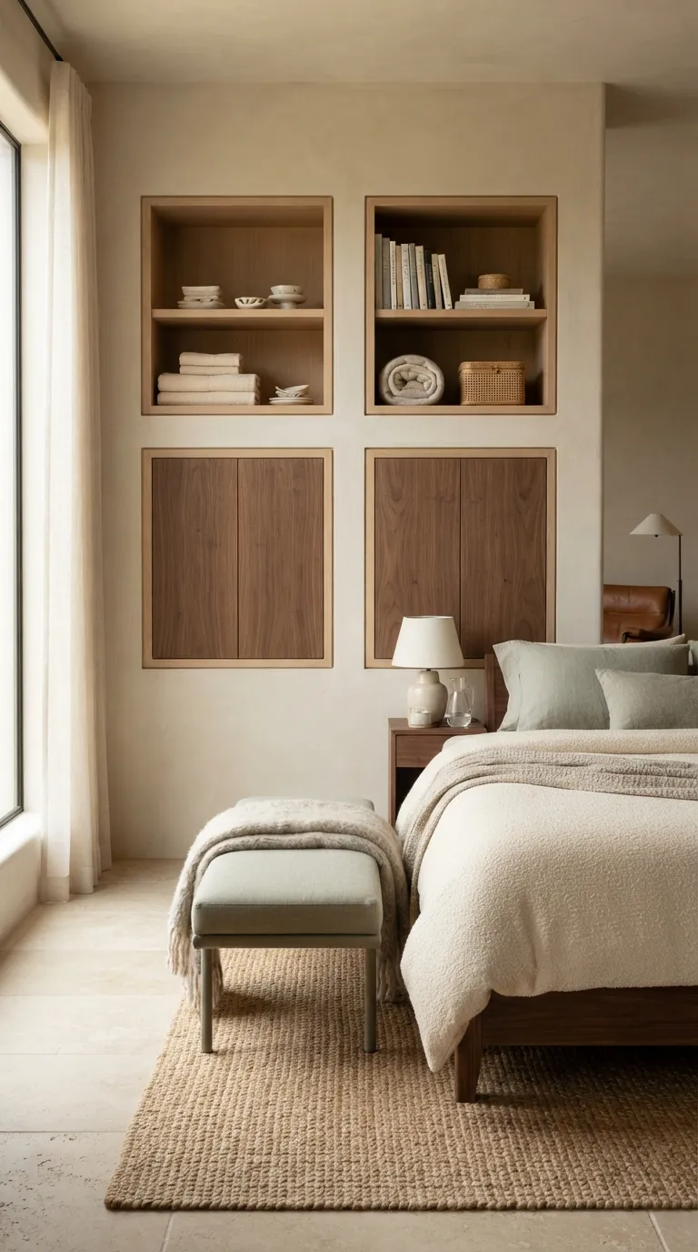 guest bedroom storage ideas Storage Wall Niches