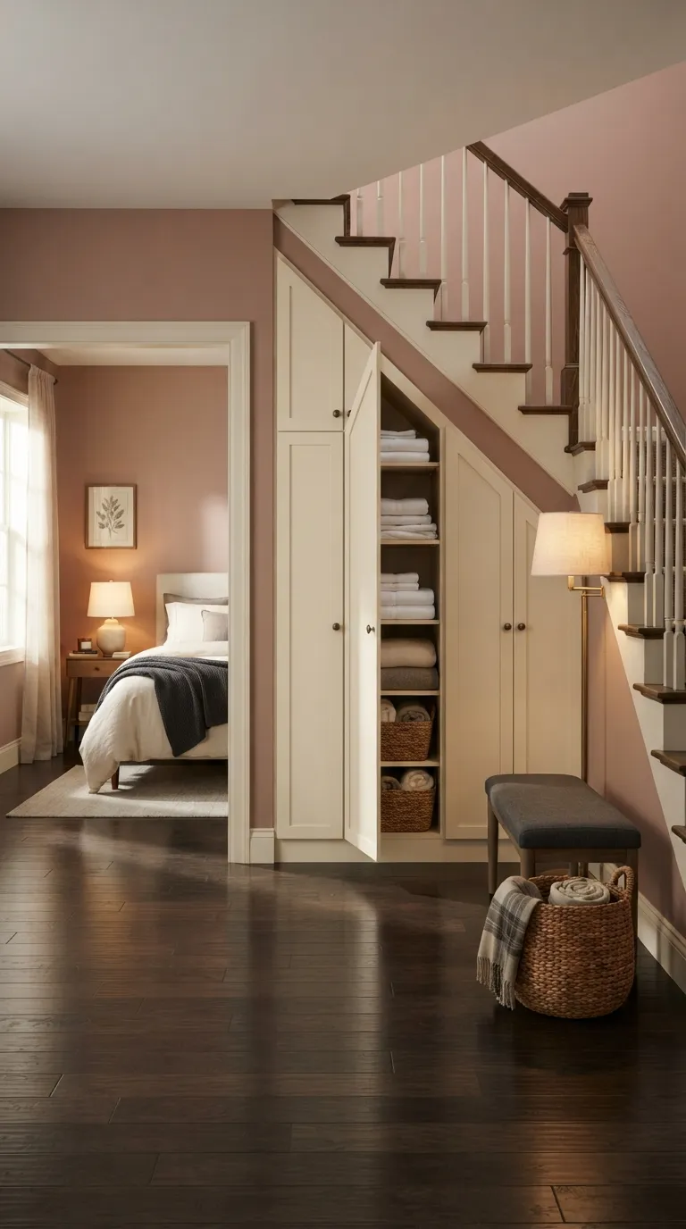 guest bedroom storage ideas Under-Stair Closet