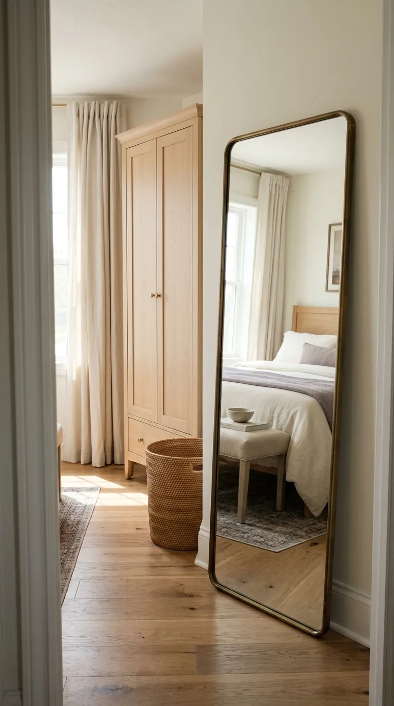 guest room aesthetic ideas Add a Full-Length Mirror
