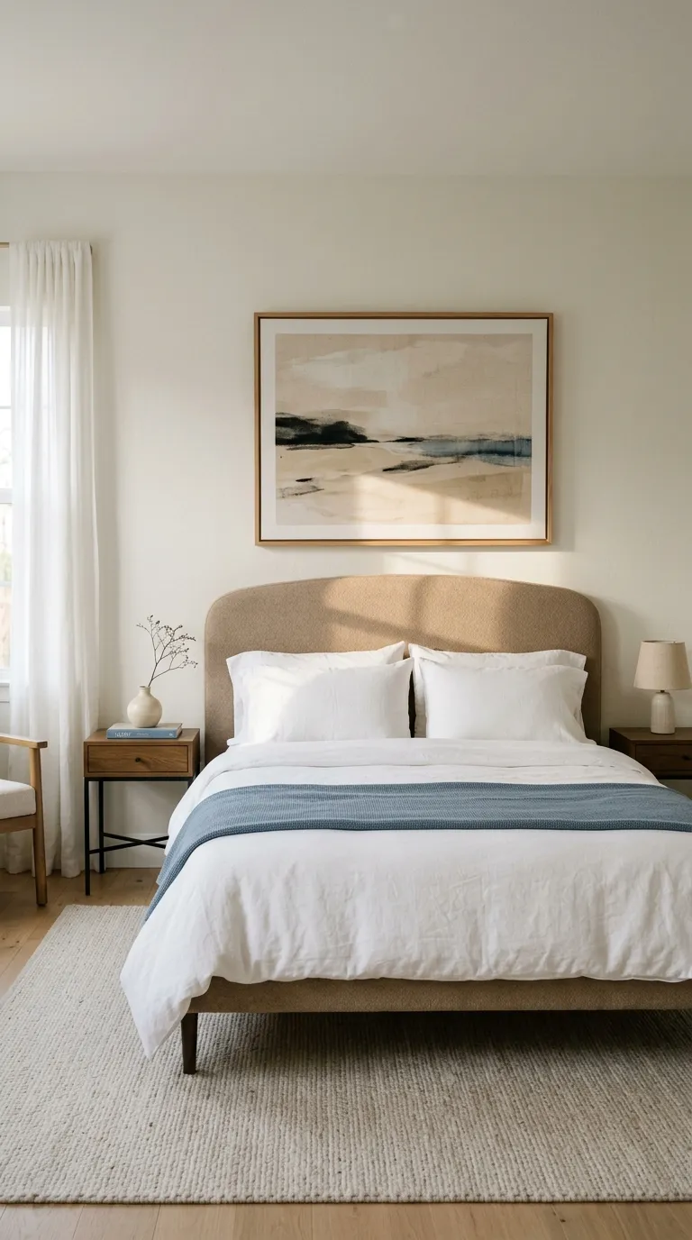 guest room aesthetic ideas Hang Simple Artwork
