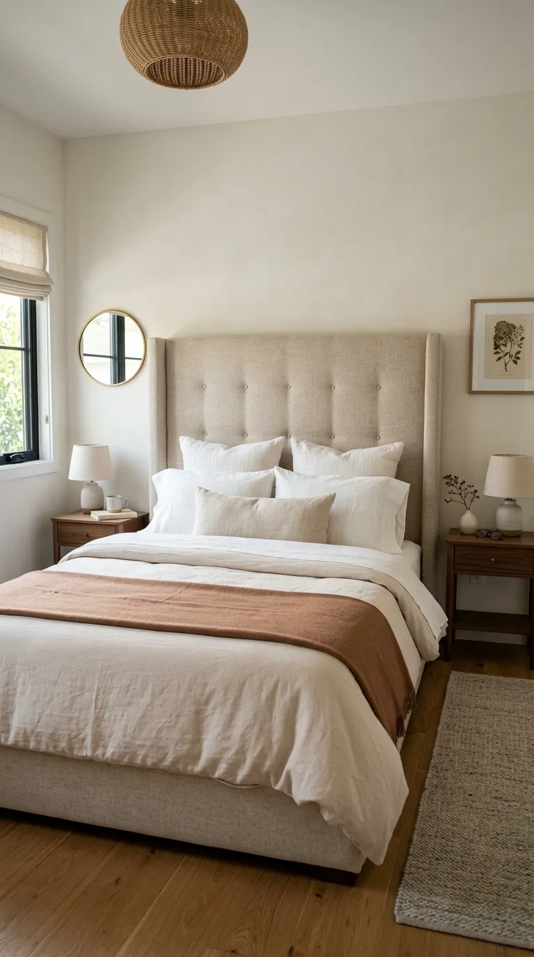 guest room aesthetic ideas Use a Soft Headboard
