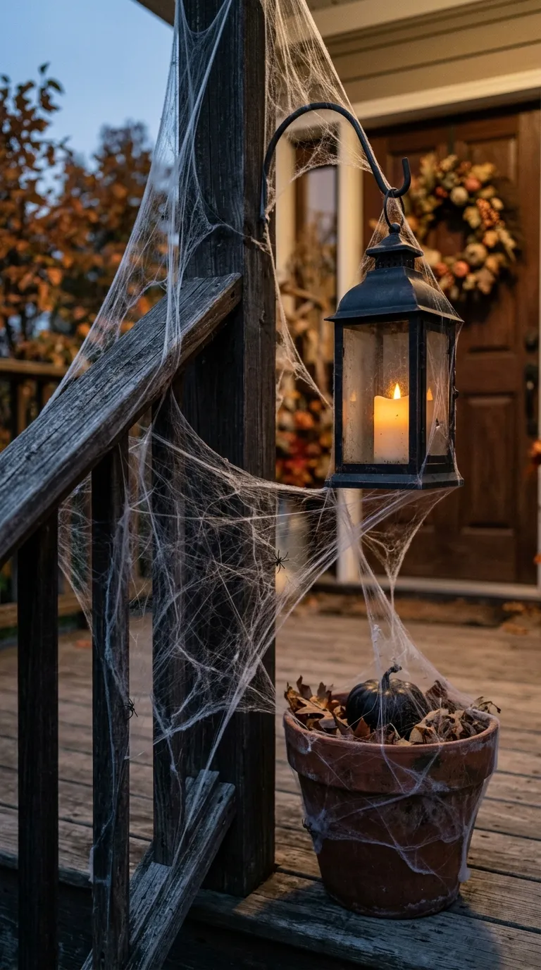 halloween porch Cobweb Corner Details