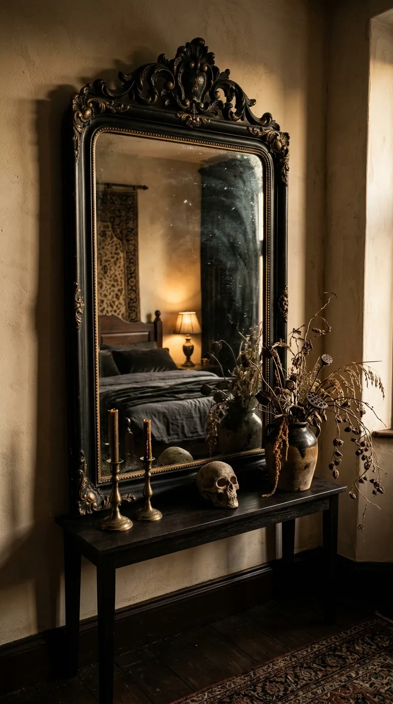halloween room decor Gothic Mirror Styling