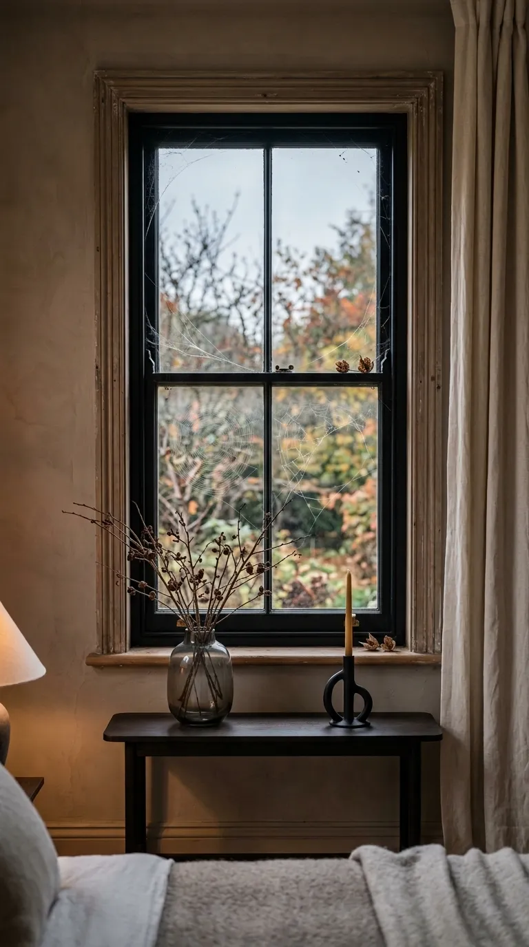 halloween room decor Spiderweb Window Details