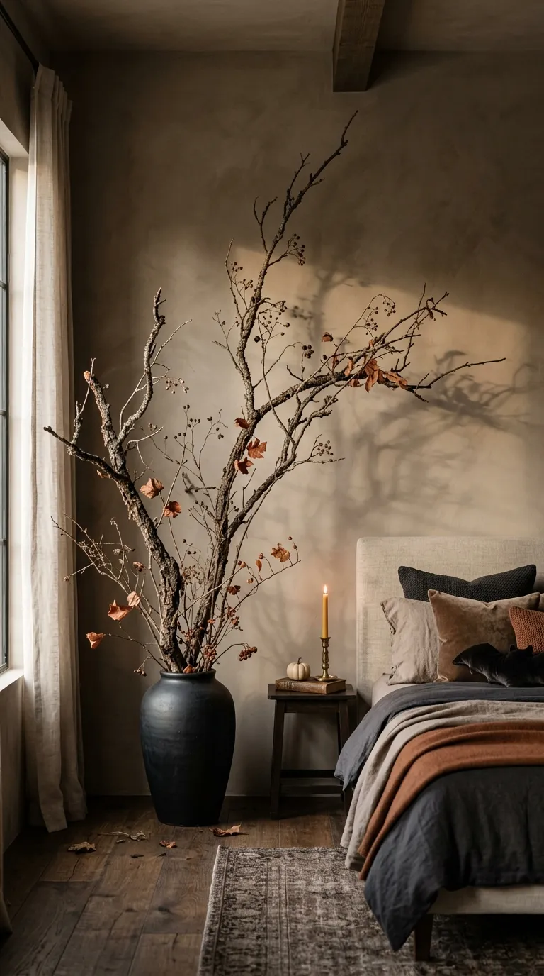 halloween room decor Witchy Dried Branches