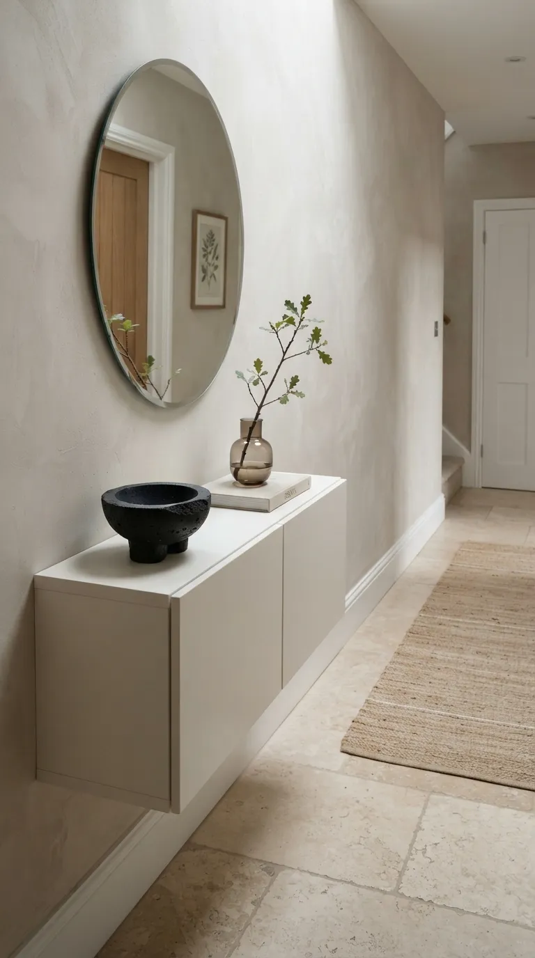 hallway console table decor ideas Keep It Minimal