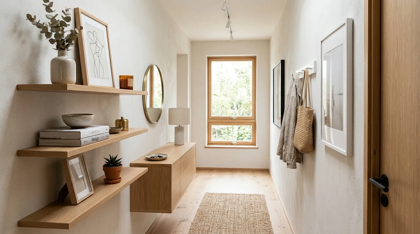 hallway decorating ideas on a budget Floating Shelves