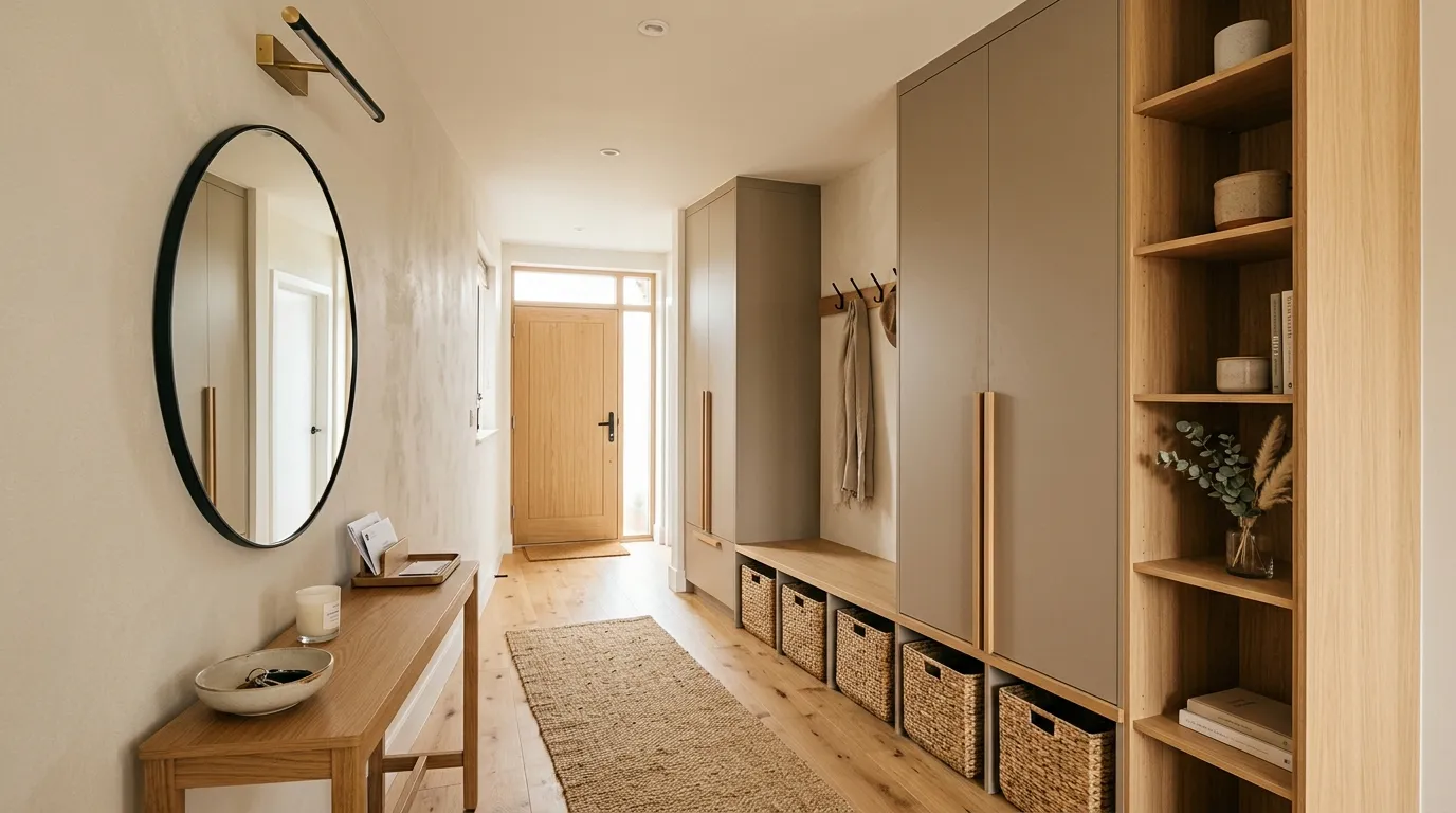 hallway decorating ideas on a budget Hidden Storage