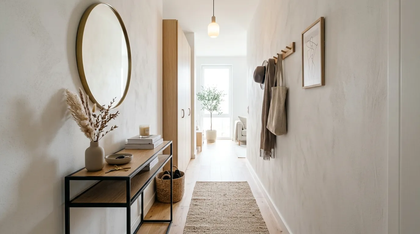 hallway decorating ideas on a budget Slim Console Styling