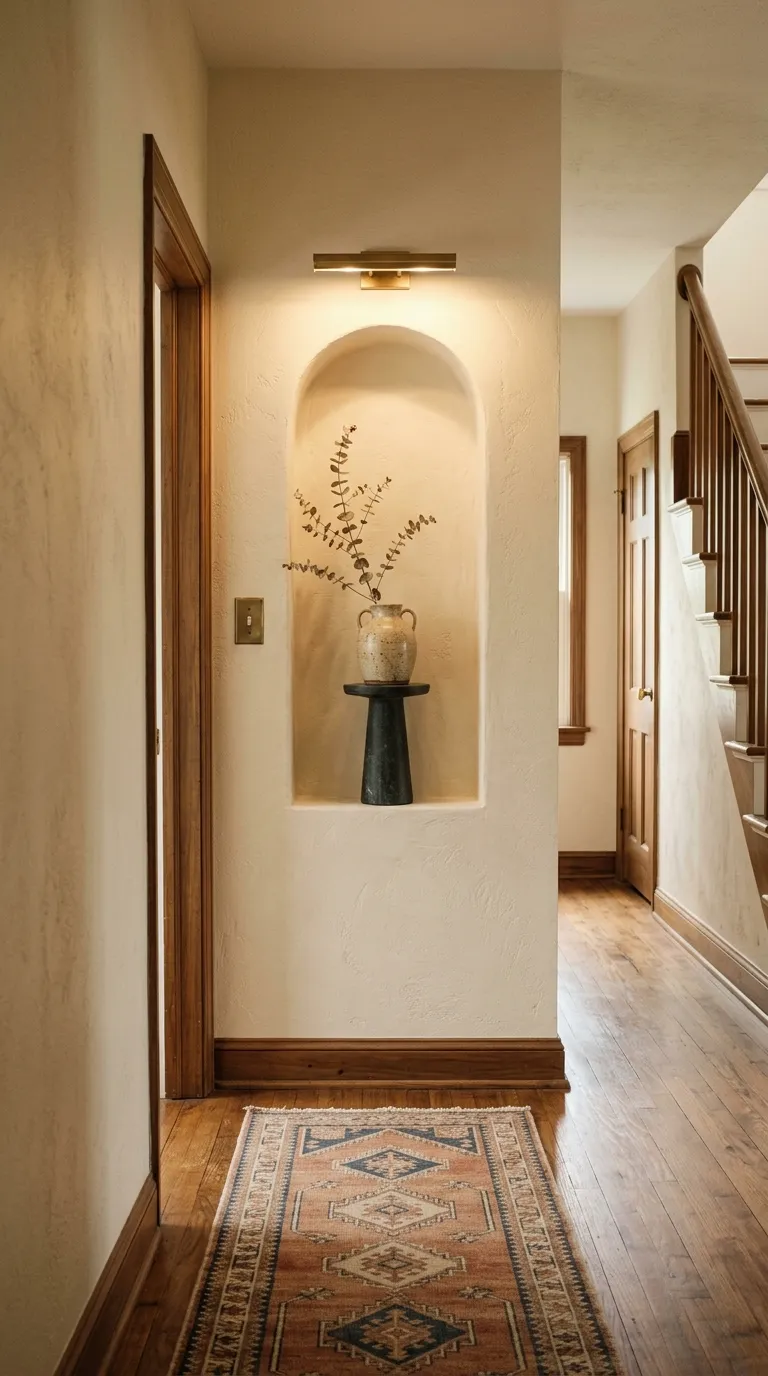 hallway wall decor ideas Arched Wall Niche