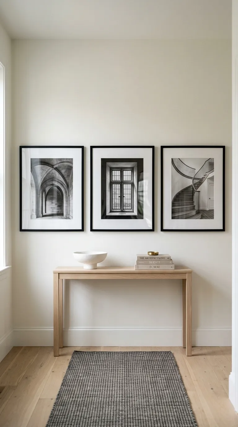 hallway wall decor ideas Black-and-White Photography