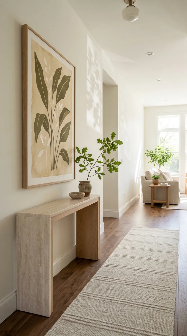 hallway wall decor ideas Large Botanical Artwork