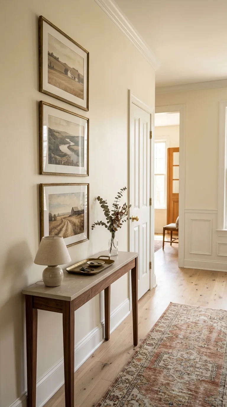 hallway wall decor ideas Vintage Landscape Prints