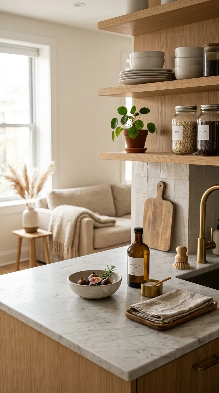 how to make a small apartment look bigger Decluttered Surfaces