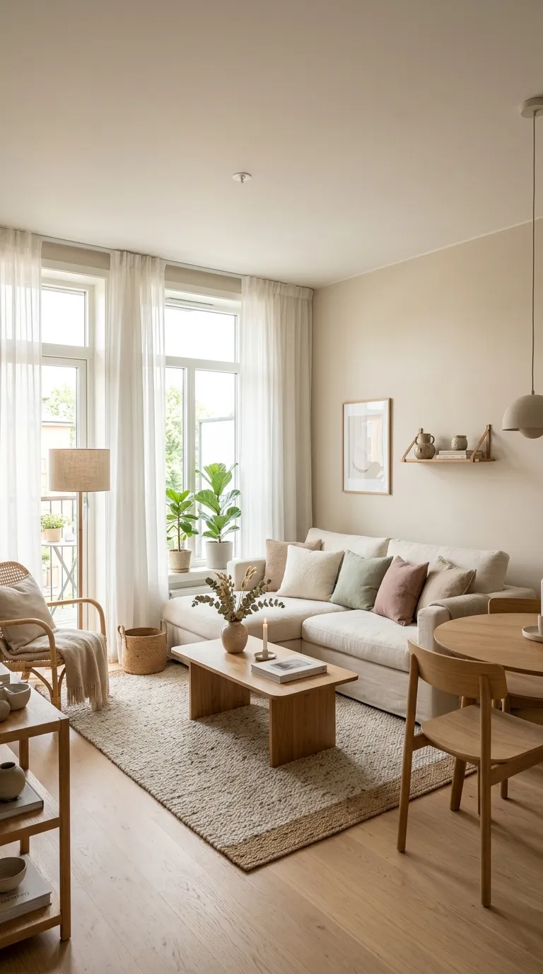 how to make a small apartment look bigger Light Color Palette