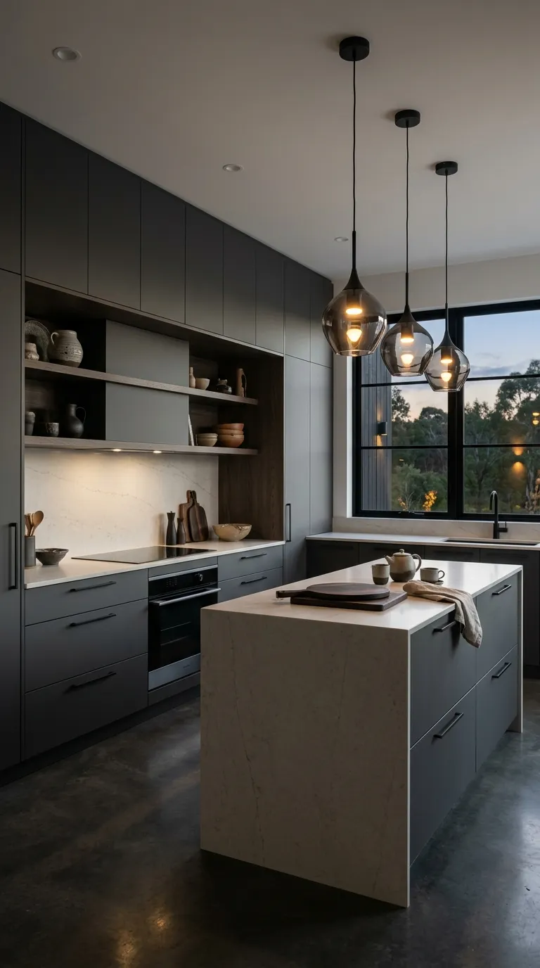 kitchen cabinet color ideas Charcoal Gray