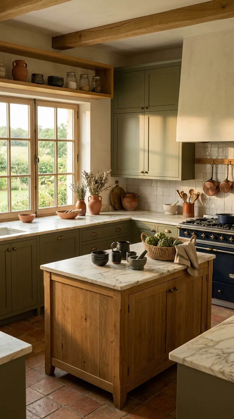 kitchen cabinet color ideas Olive Green