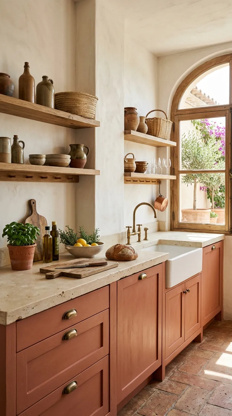 kitchen cabinet color ideas Terracotta