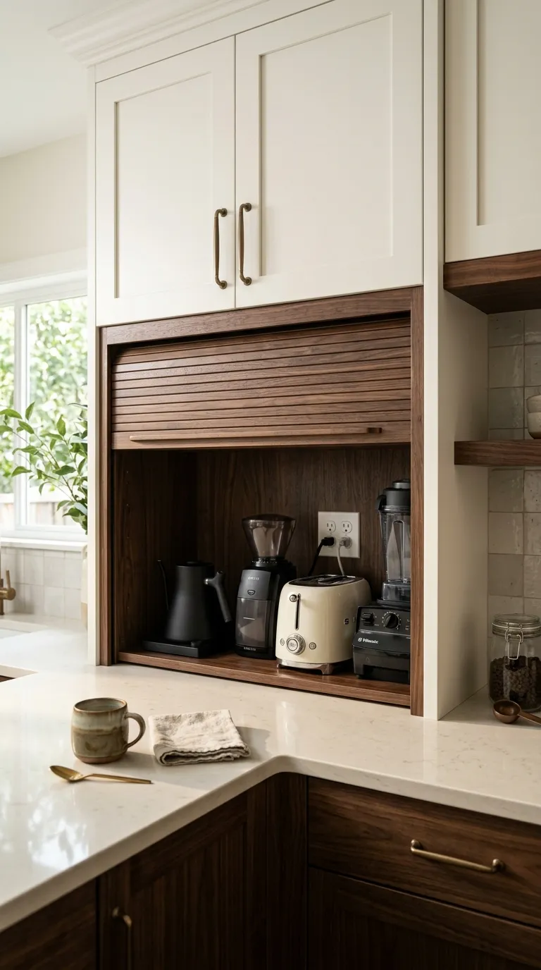 kitchen cabinet organization ideas Appliance Garage Cabinet