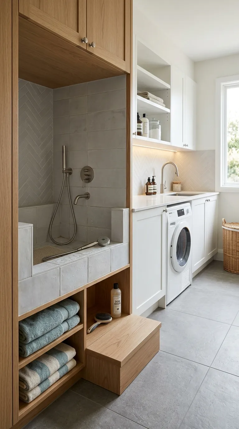 laundry room makeover ideas Pet Washing Station
