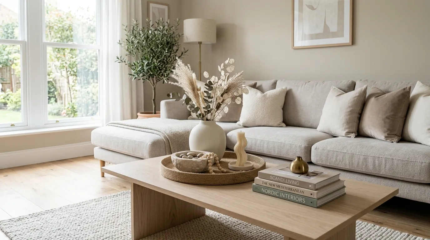 minimalist modern coffee table styling Monochrome Palette