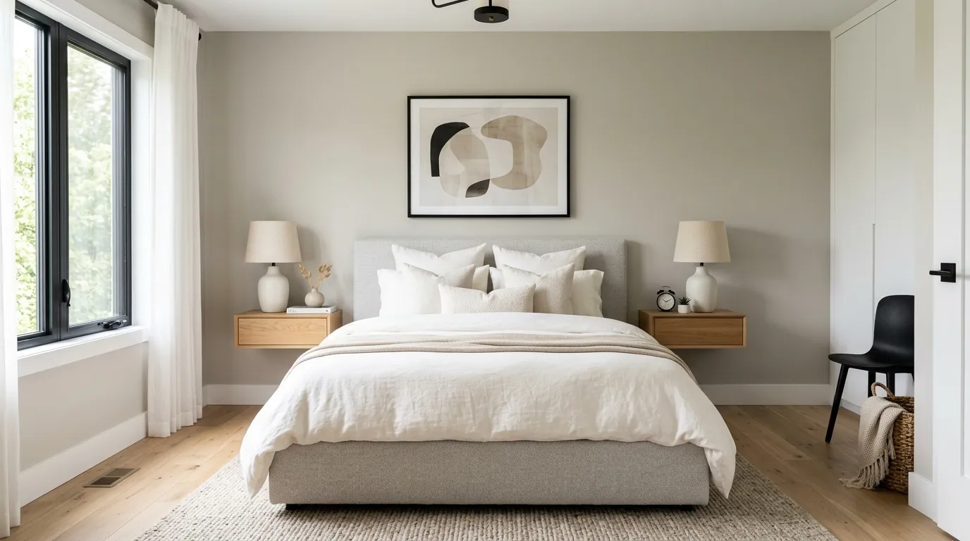 modern guest room decor ideas Floating Nightstands