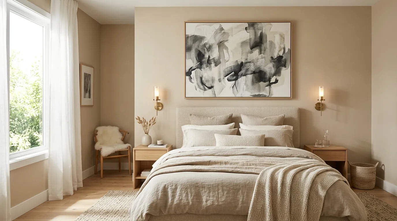 modern guest room decor ideas Oversized Artwork