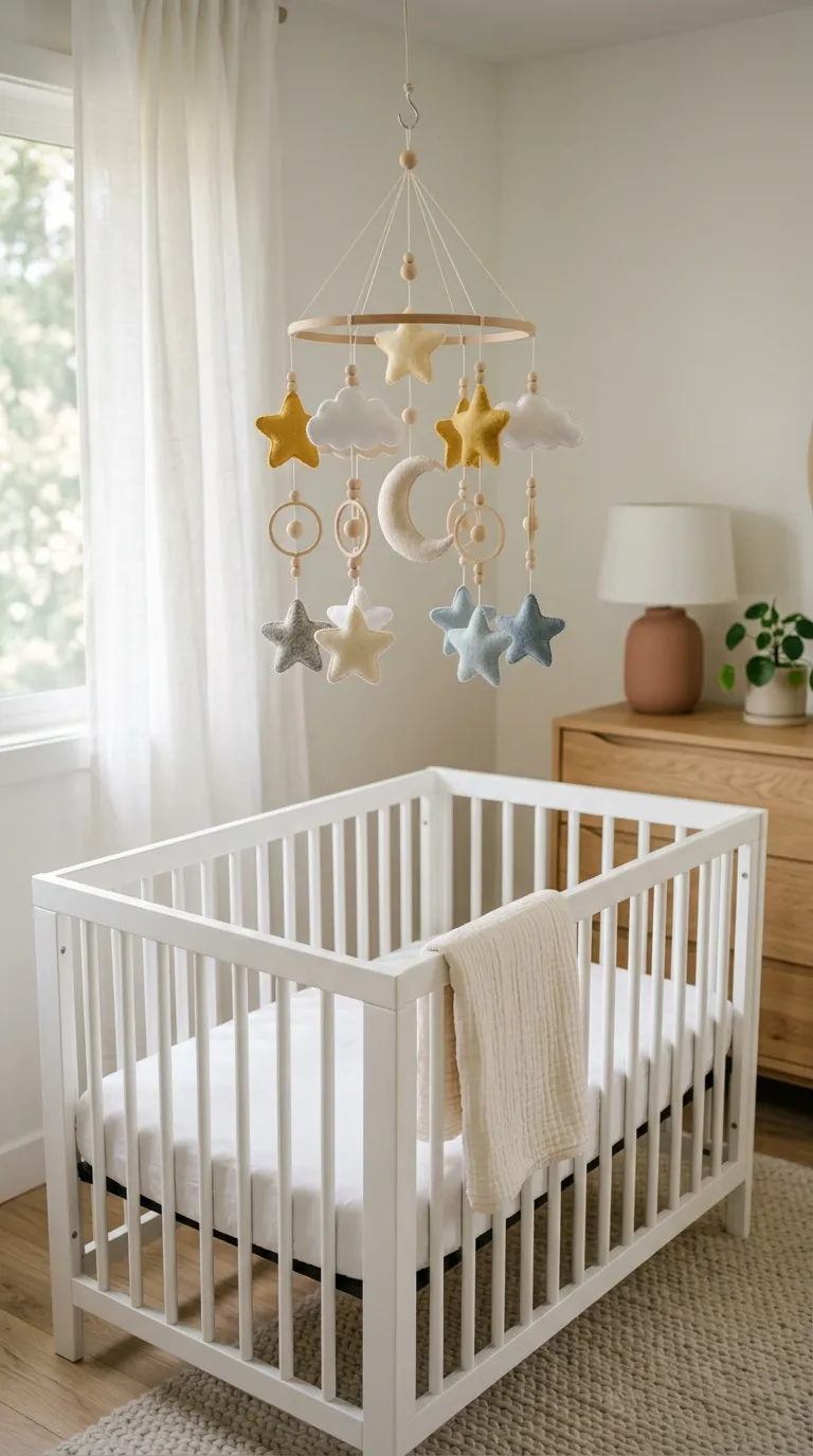 nursery decor ideas on a budget DIY Mobile Display