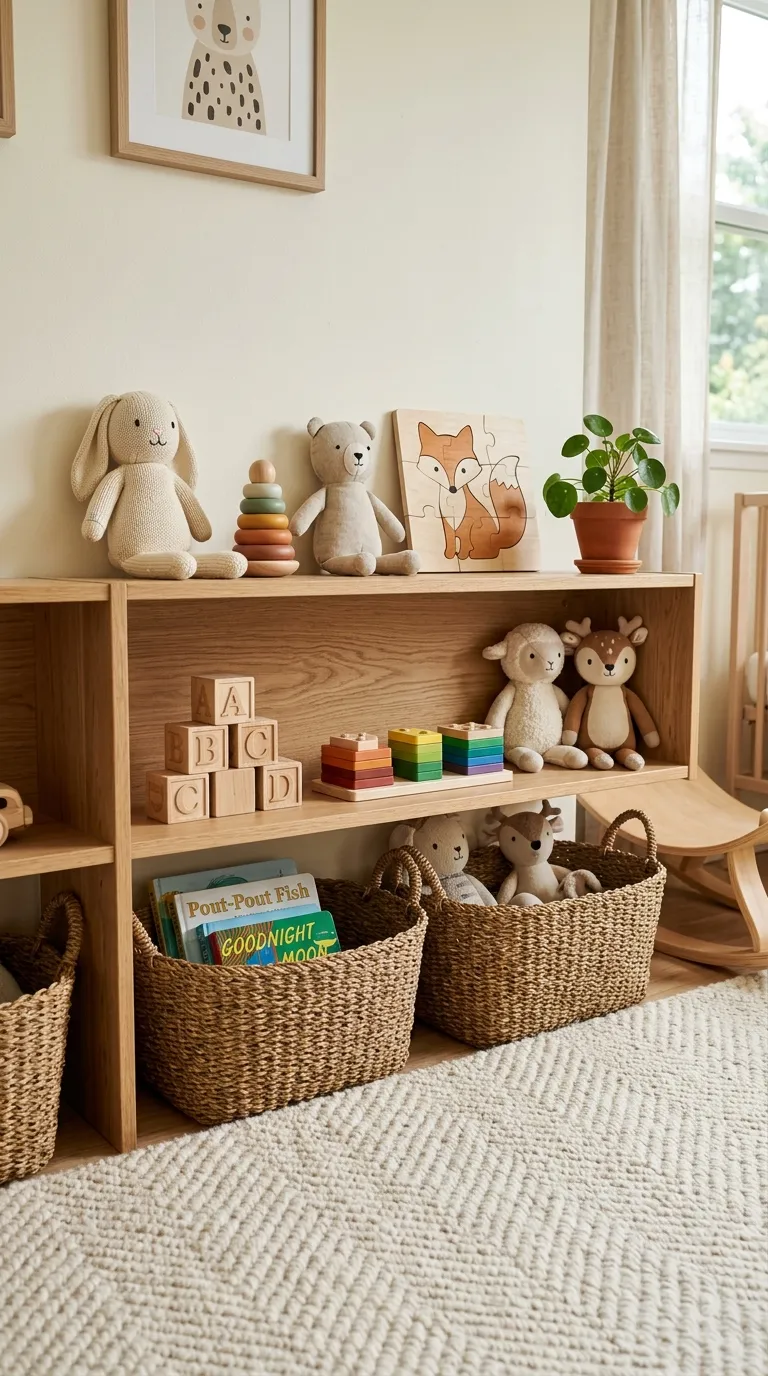 nursery decor ideas on a budget Open Toy Display