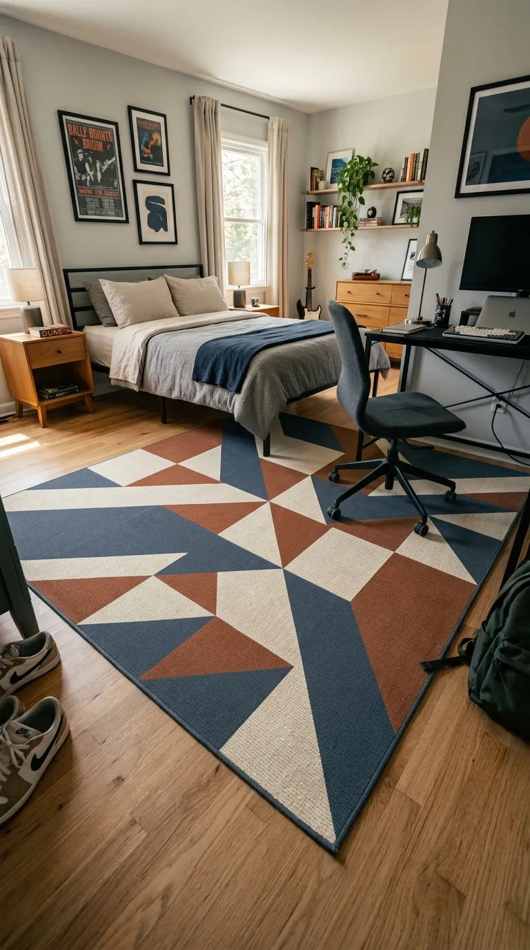 room ideas for teens boys Graphic Area Rug