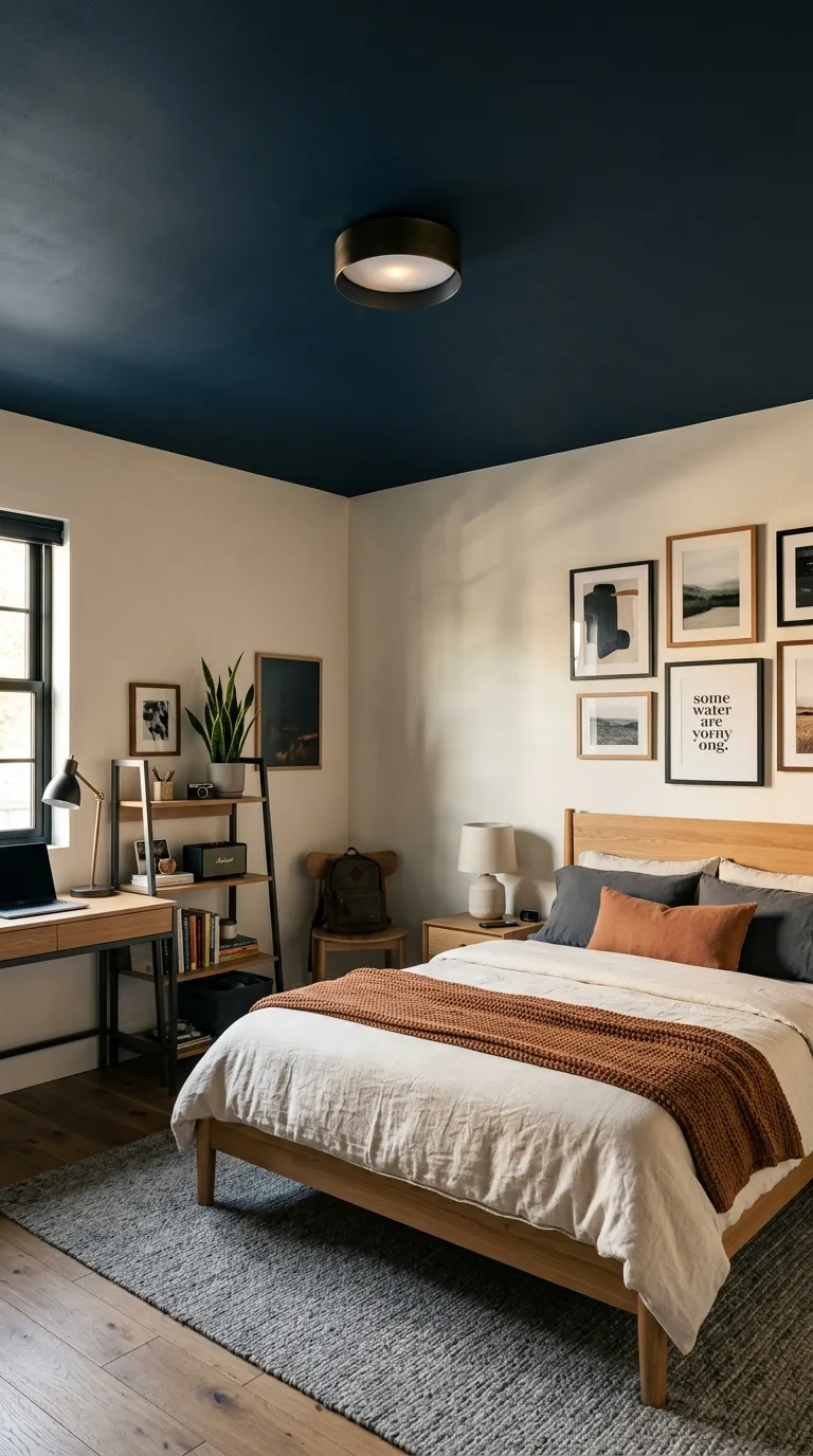room ideas for teens boys Moody Ceiling Paint