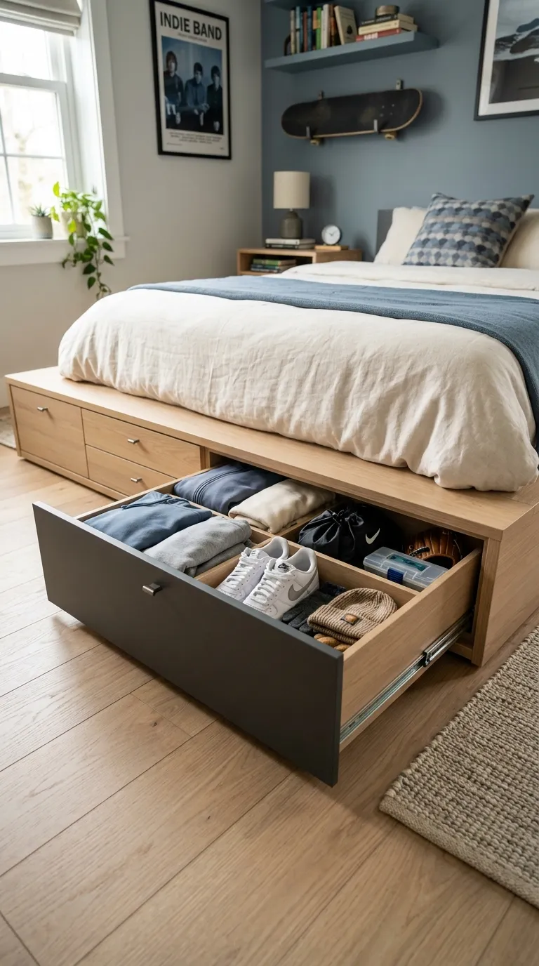 room ideas for teens boys Under-Bed Storage