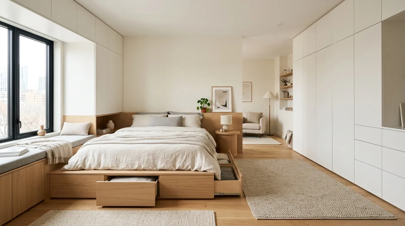 small apartment aesthetic ideas Hidden Storage