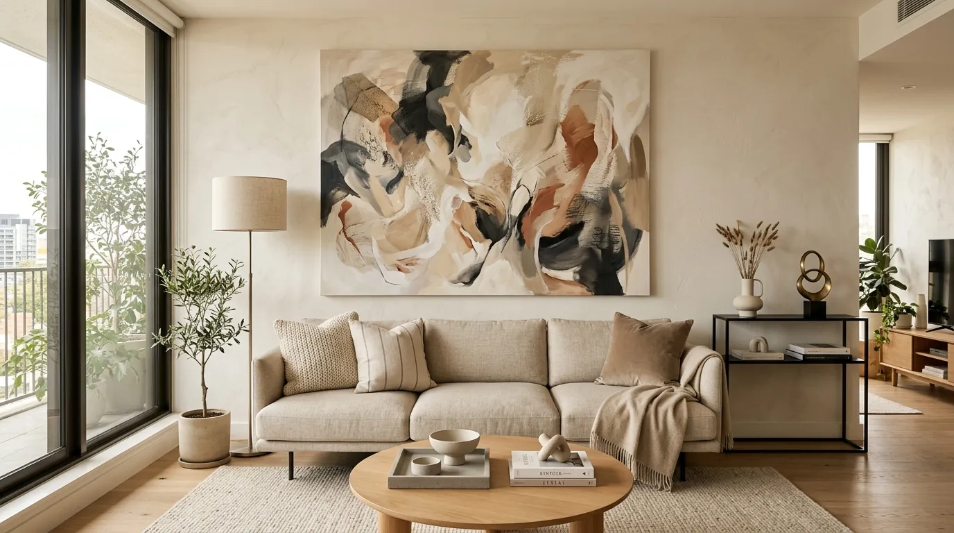 small apartment aesthetic ideas Oversized Artwork